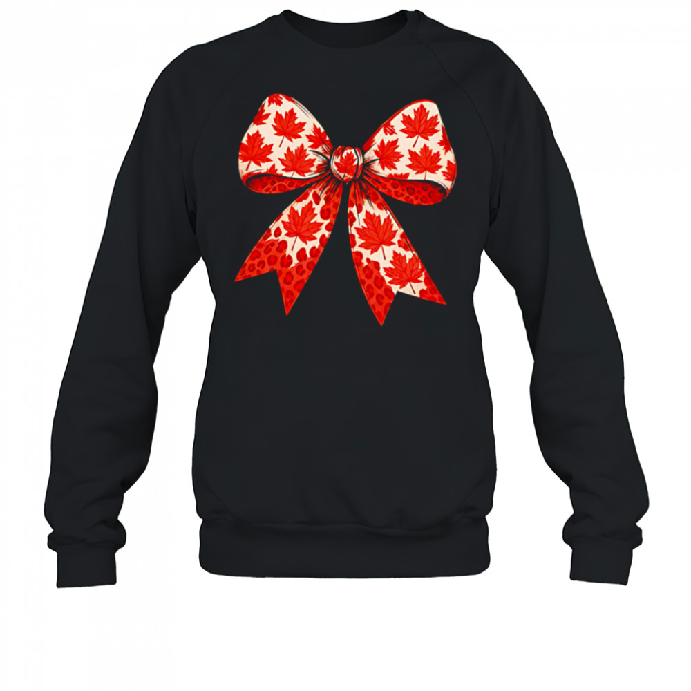 Canadian coquette bow Canada day shirt Sweatshirt