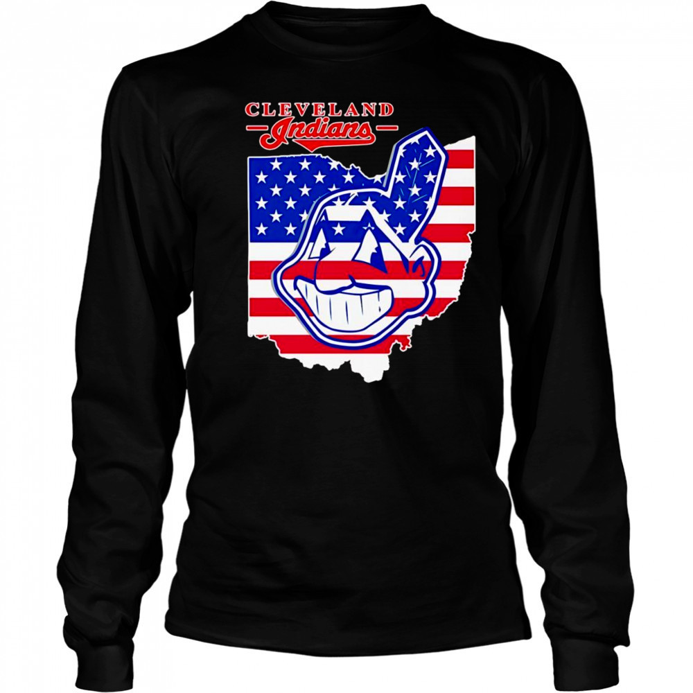 Cleveland Indians Map shirt Long Sleeved