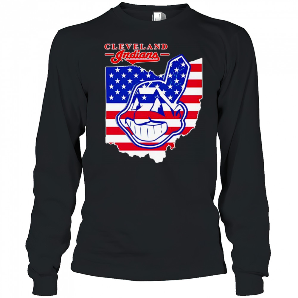 Cleveland Indians Map shirt Long Sleeved