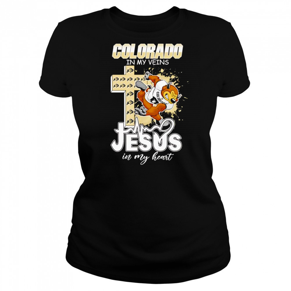 Colorado in my veins Jesus in my heart mascot shirt Women's T-shirt