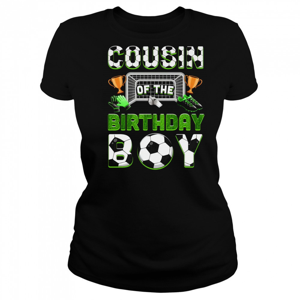 Cousin Of The Birthday Boy Soccer Family Matching Party shirt Women's T-shirt