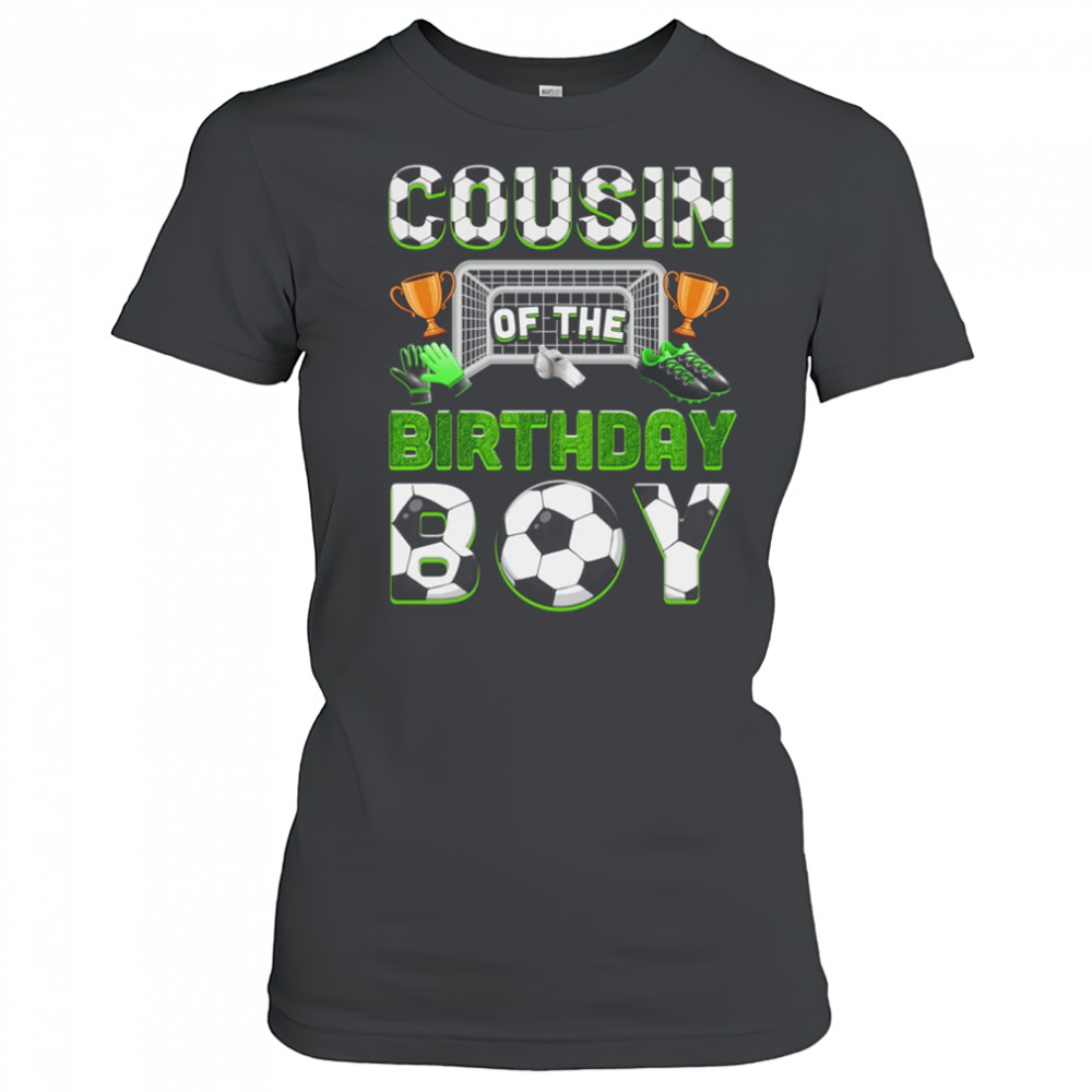 Cousin Of The Birthday Boy Soccer Family Matching Party shirt Women's T-shirt