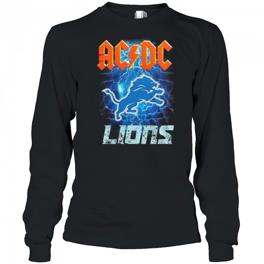 Detroit Lions ACDC Power Up Tour 2025 Shirt Long Sleeved