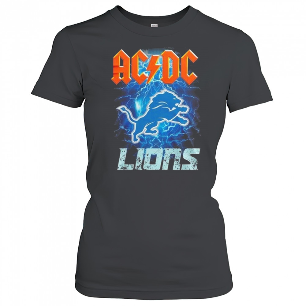 Detroit Lions ACDC Power Up Tour 2025 Shirt Women's T-shirt