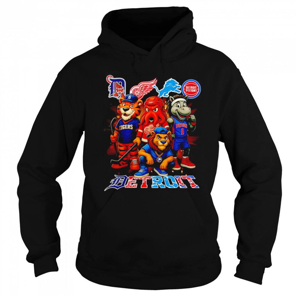 Detroit sports mascot pose shirt Sweatshirt