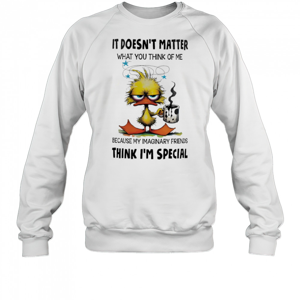 Duck it doesn’t matter what you think of me shirt Sweatshirt