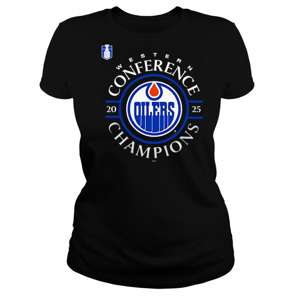 Edmonton Oilers 2025 Western Conference Champions logo shirt Women's T-shirt