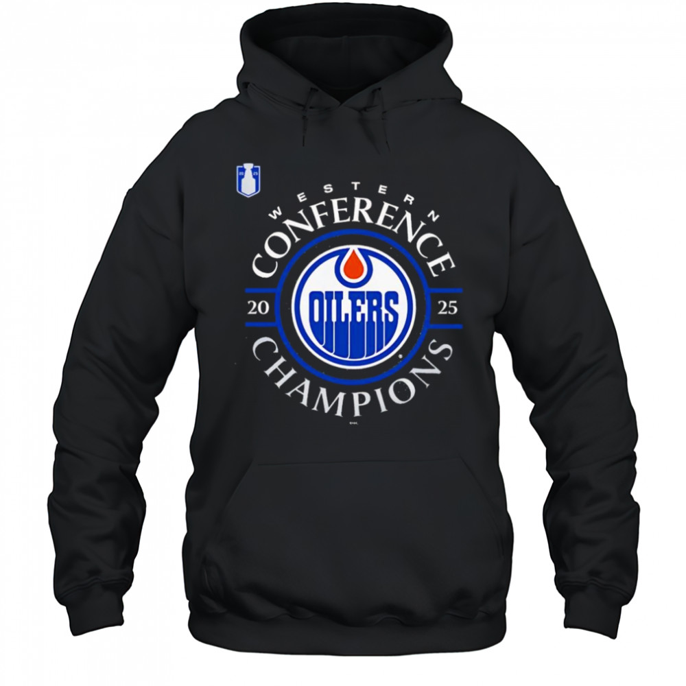 Edmonton Oilers 2025 Western Conference Champions logo shirt Hoodie