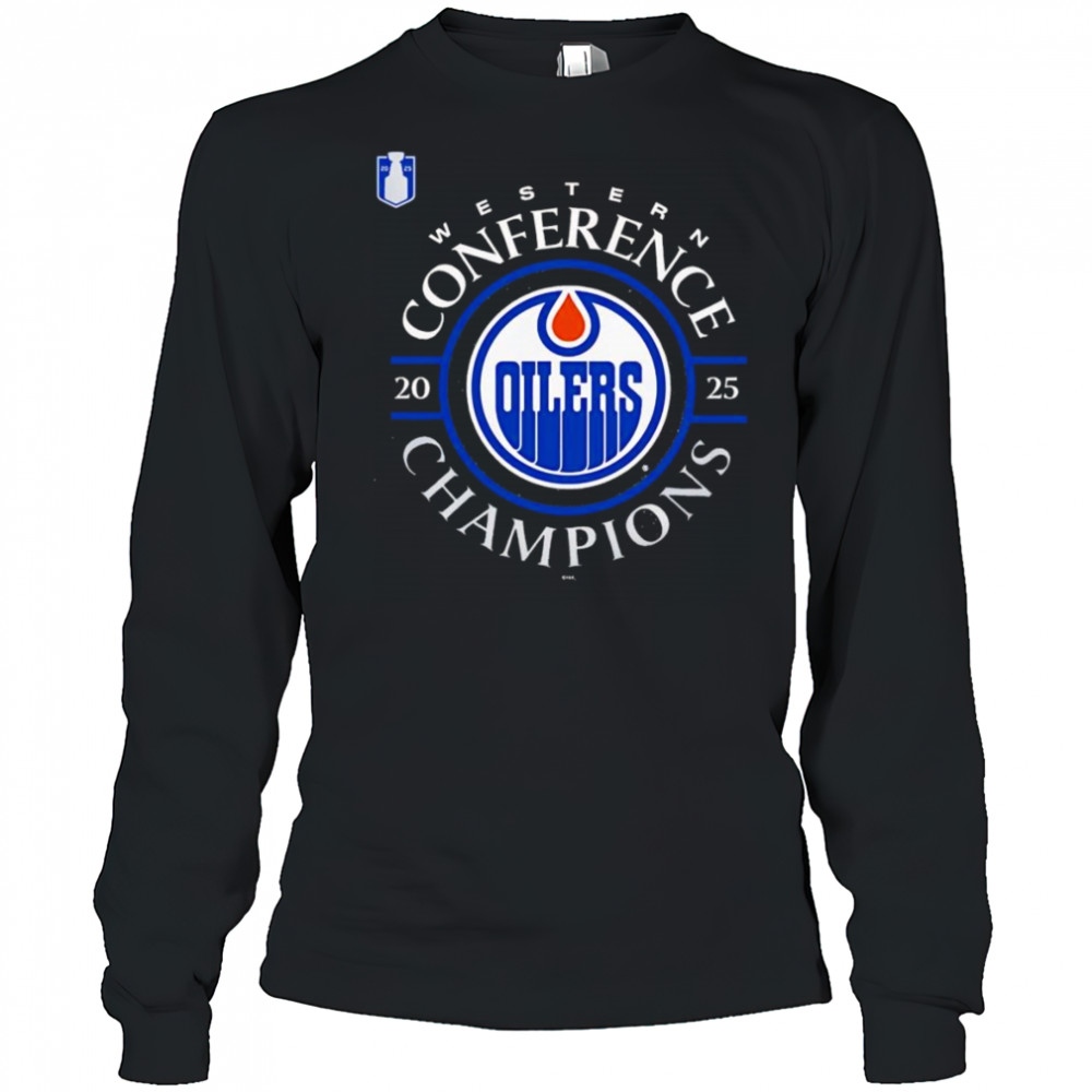 Edmonton Oilers 2025 Western Conference Champions logo shirt Long Sleeved
