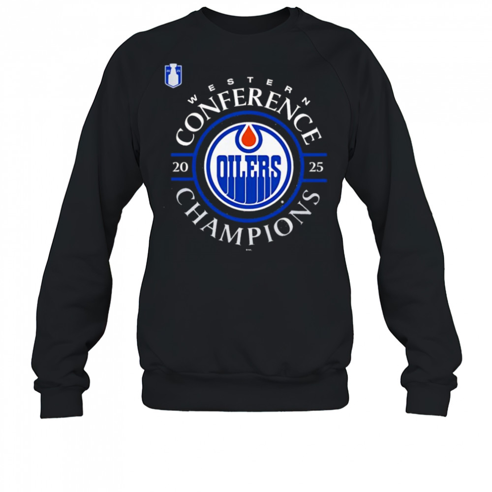 Edmonton Oilers 2025 Western Conference Champions logo shirt Sweatshirt