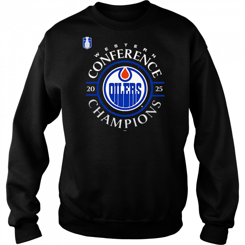 Edmonton Oilers 2025 Western Conference Champions logo shirt Hoodie