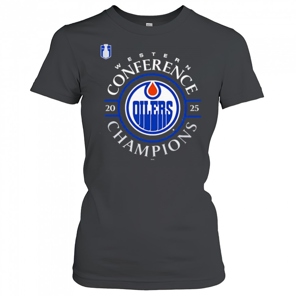 Edmonton Oilers 2025 Western Conference Champions logo shirt Women's T-shirt