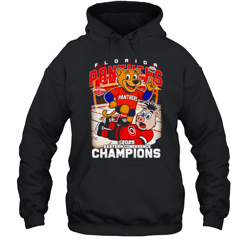 Florida Panthers 2025 Eastern Conference Champions mascot shirt Hoodie