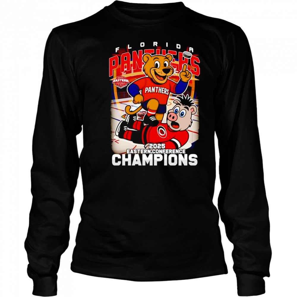 Florida Panthers 2025 Eastern Conference Champions mascot shirt Long Sleeved