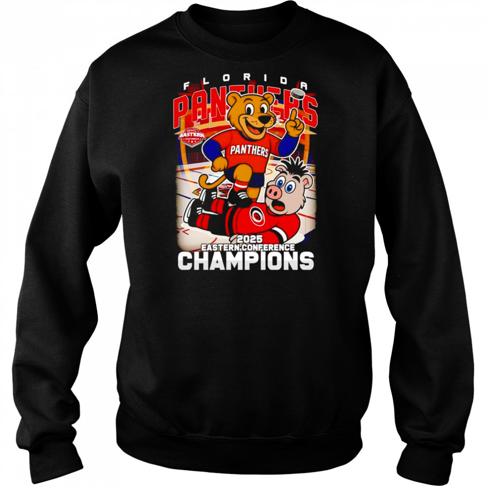 Florida Panthers 2025 Eastern Conference Champions mascot shirt Hoodie