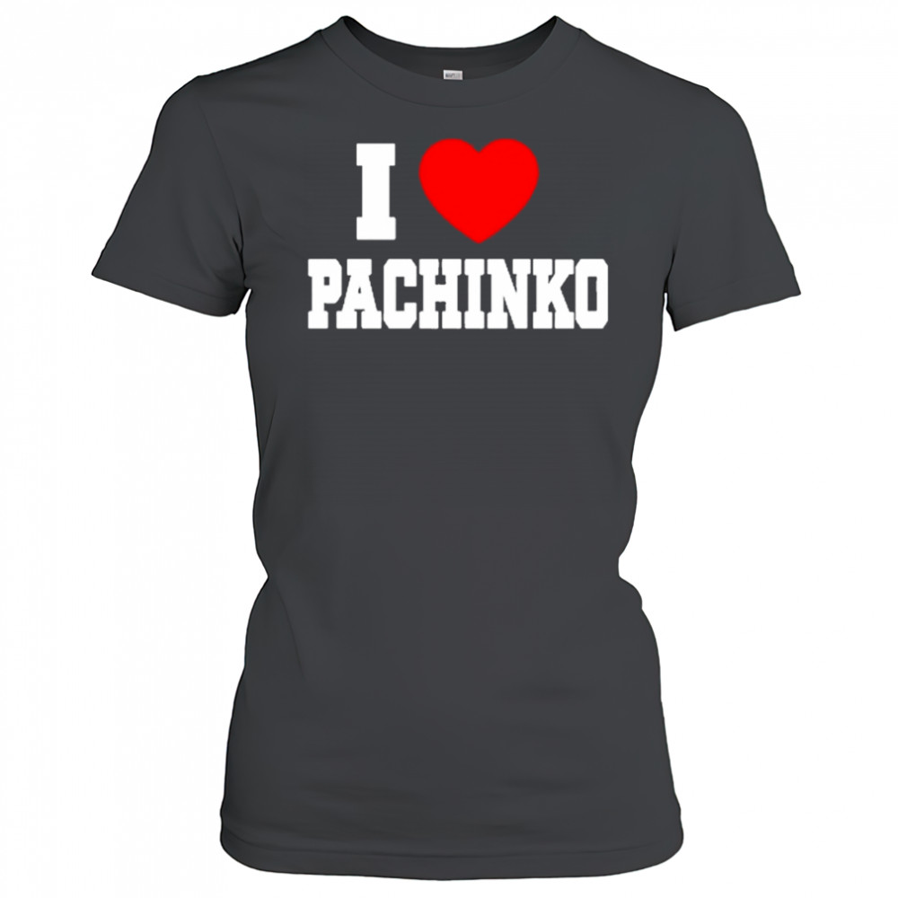 Fujimoto1954 I Love Pachinko shirt Women's T-shirt