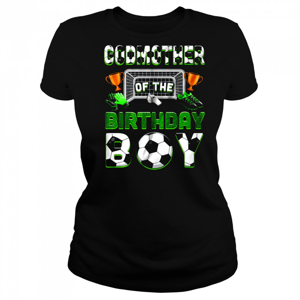 Godmother Of The Birthday Boy Soccer Family Matching Party shirt Women's T-shirt
