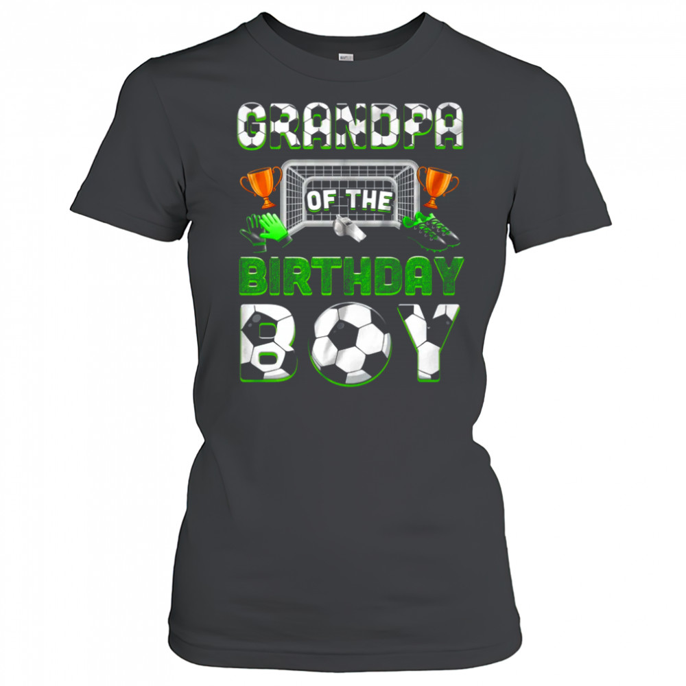 Grandpa Of The Birthday Boy Soccer Family Matching Party shirt Women's T-shirt