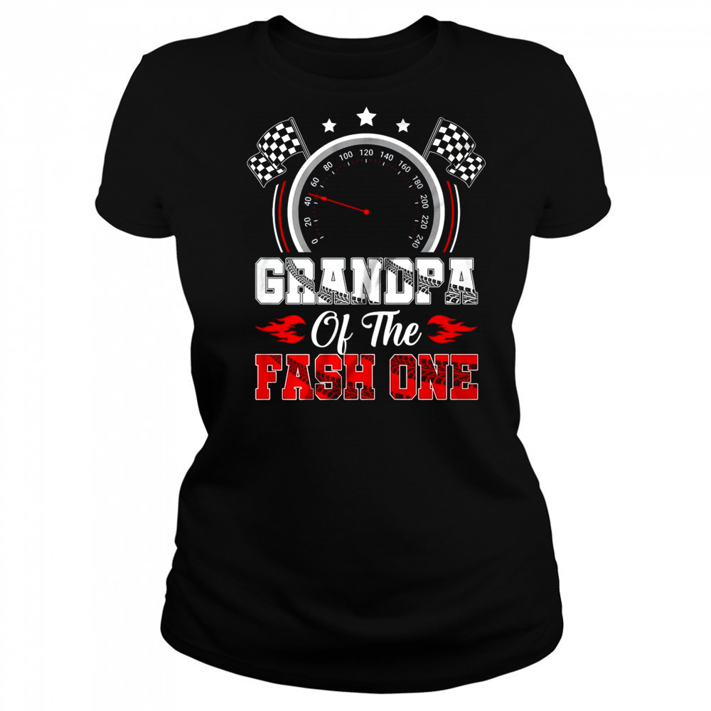 Grandpa Of The Fast One 1st Birthday Racing Car Family shirt Women's T-shirt