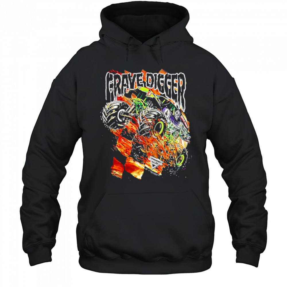 Grave Digger car retro shirt Hoodie