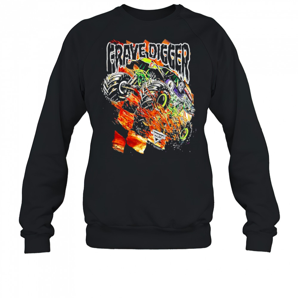 Grave Digger car retro shirt Sweatshirt