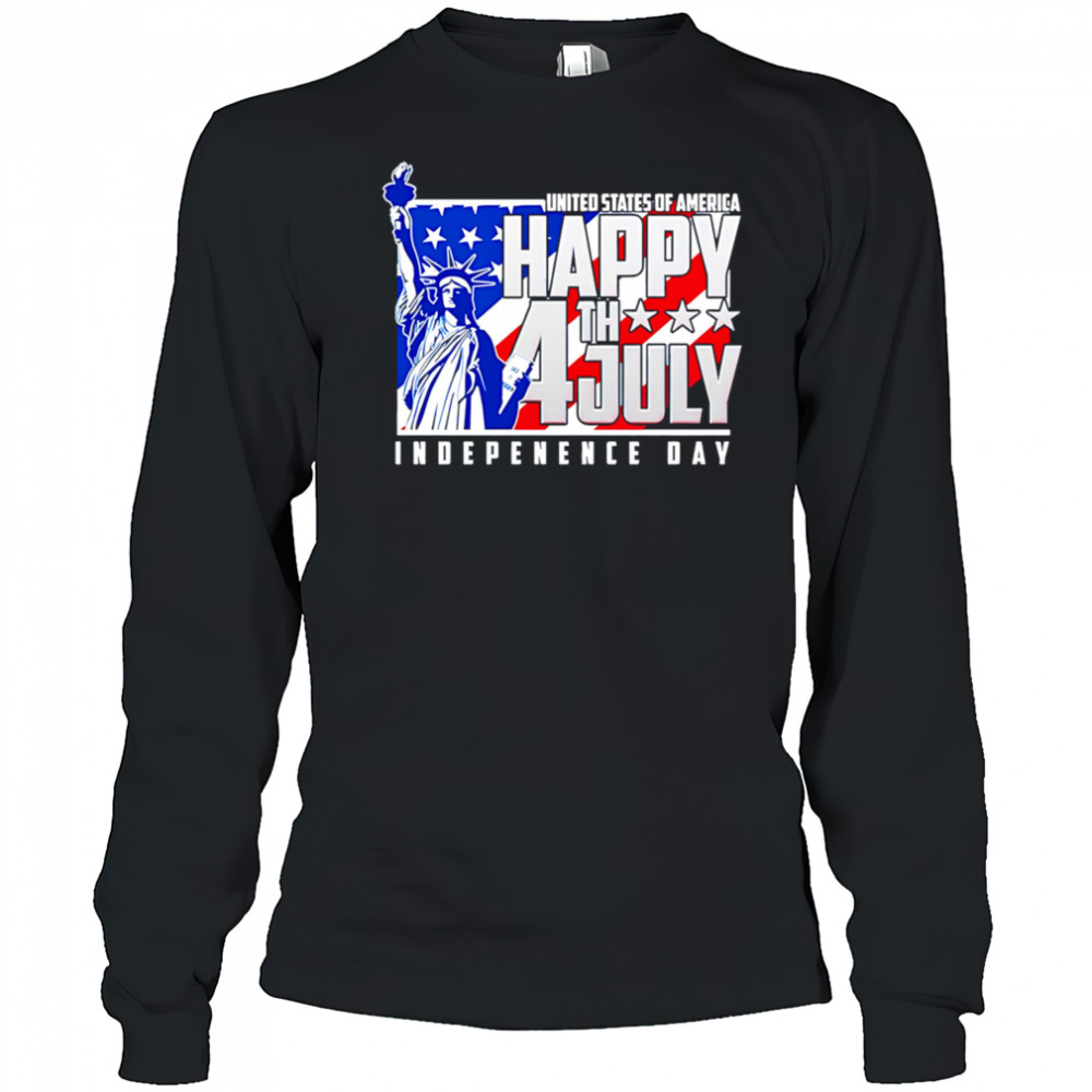 Happy fourth of july independence day shirt Long Sleeved