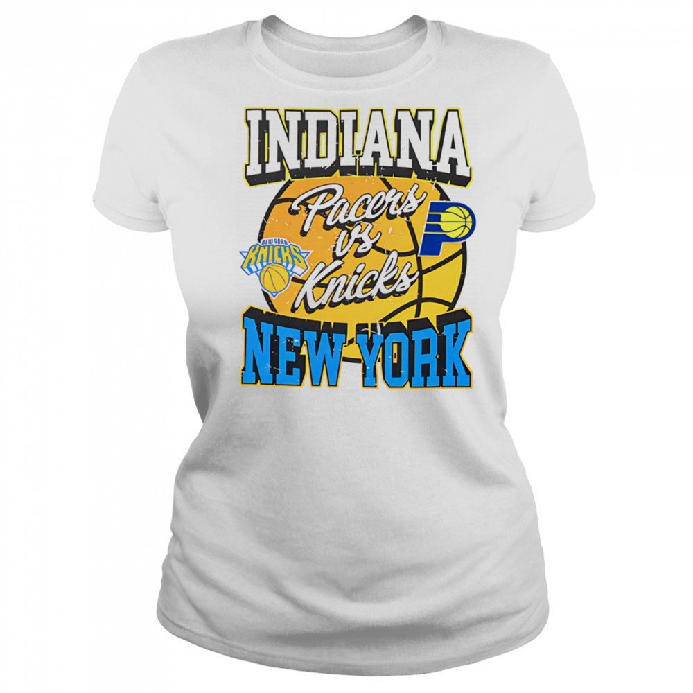 Indiana Pacers vs New York Knicks 2025 Eastern Conference Finals Match-up vintage shirt Women's T-shirt