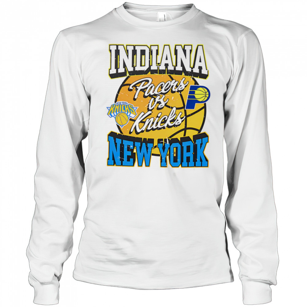 Indiana Pacers vs New York Knicks 2025 Eastern Conference Finals Match-up vintage shirt Long Sleeved