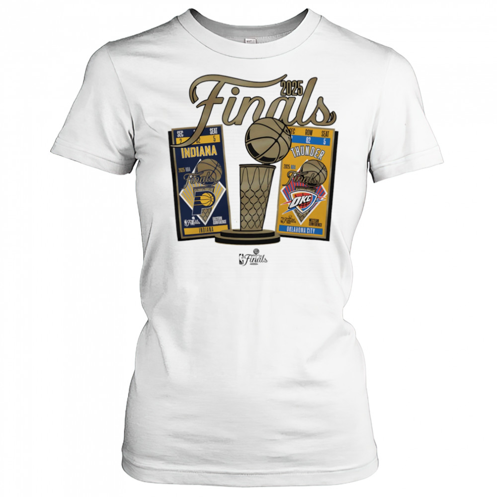Indiana Pacers vs Oklahoma City Thunder 2025 NBA Finals Ticket matchup shirt Women's T-shirt