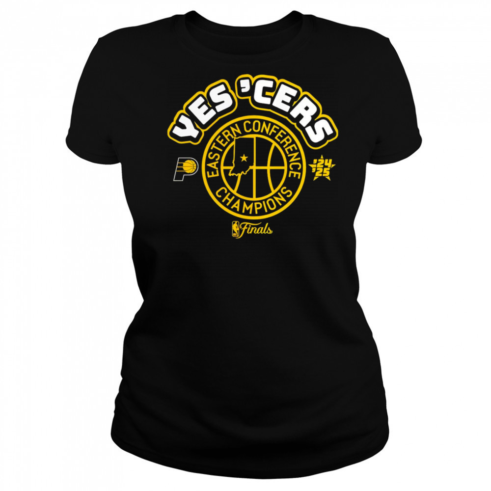 Indiana Pacers Yes ‘Cers Eastern Conference Champions 2025 shirt Women's T-shirt