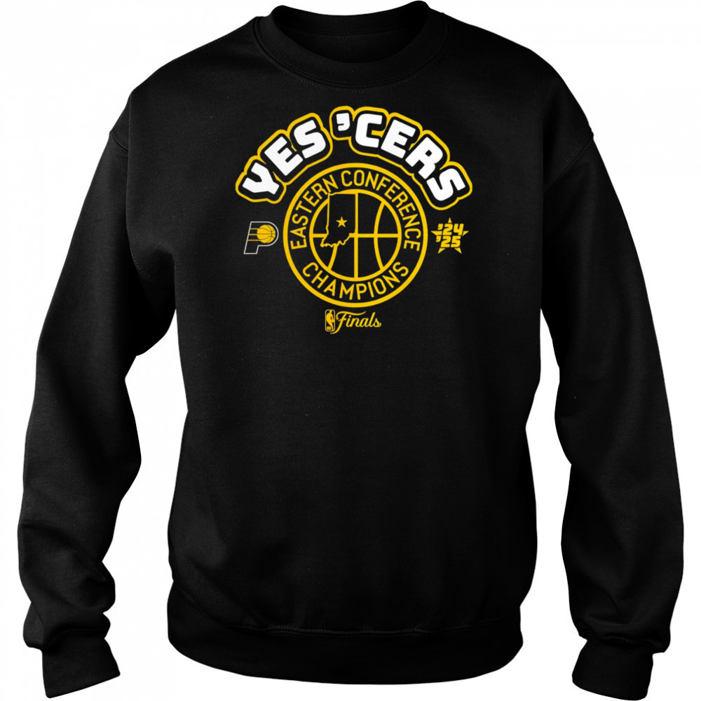 Indiana Pacers Yes ‘Cers Eastern Conference Champions 2025 shirt Hoodie