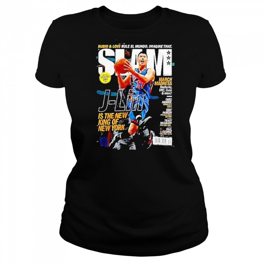 Jeremy Lin New York Knicks Nba Basketball Slam Is The New King Of New York Shirt Women's T-shirt