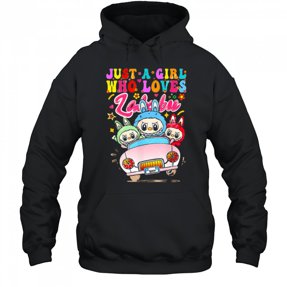 Just a Girl Who Loves Labubu Funny Labubu Driving Car shirt Hoodie
