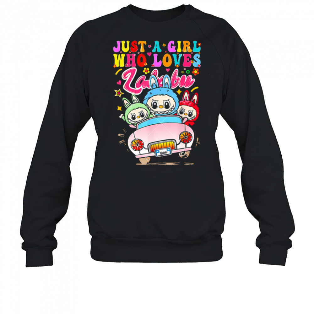 Just a Girl Who Loves Labubu Funny Labubu Driving Car shirt Sweatshirt