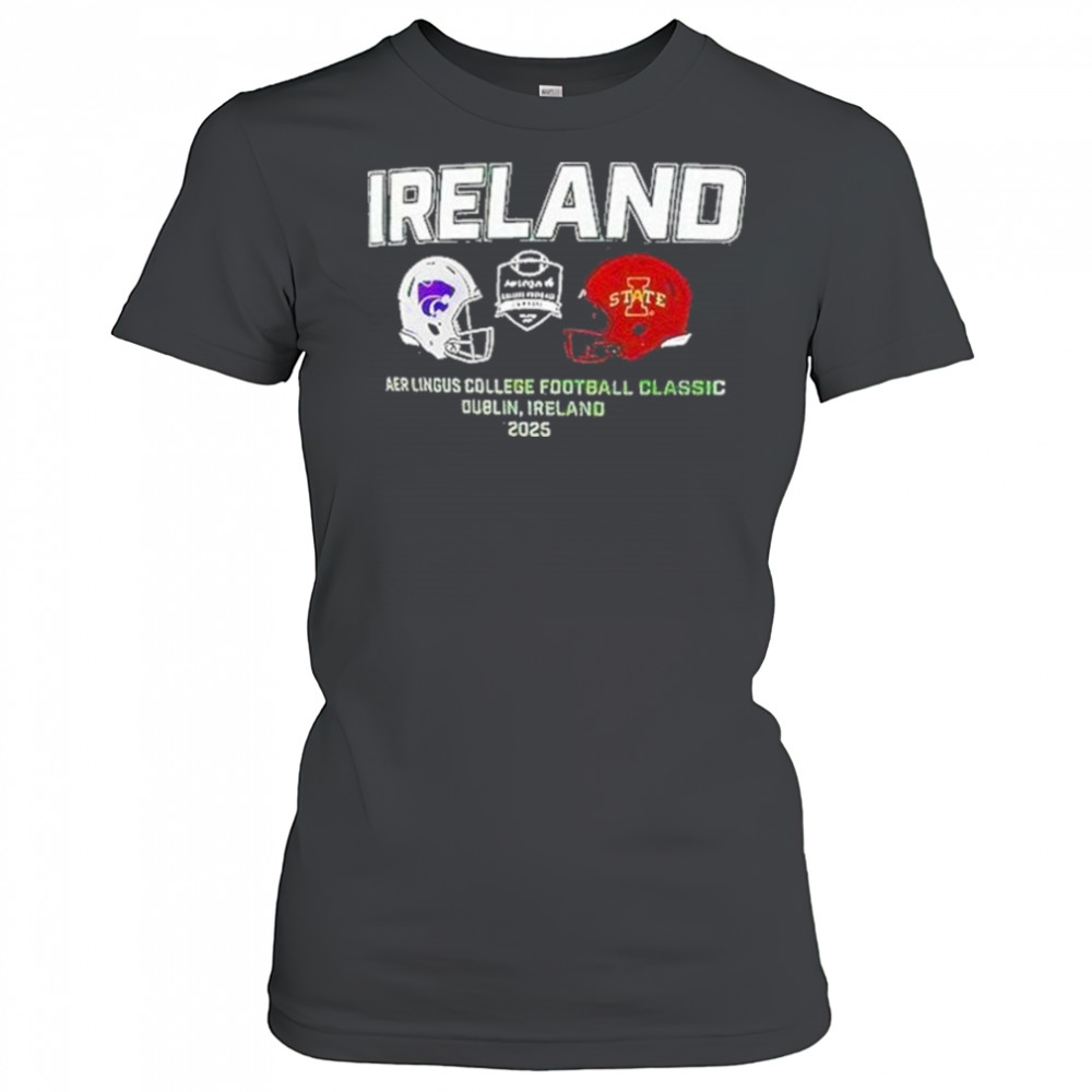 Kansas State Wildcats Vs Iowa State Cyclones Ireland Aer Lingus College Football 2025 Shirt Women's T-shirt