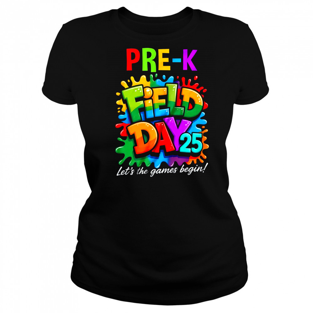 Let The Games Begin Preschool Field Day Teacher Kid shirt Women's T-shirt