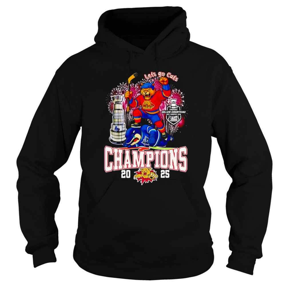 Let’s go Cats Moncton Wildcats Champions 2025 mascot shirt Sweatshirt