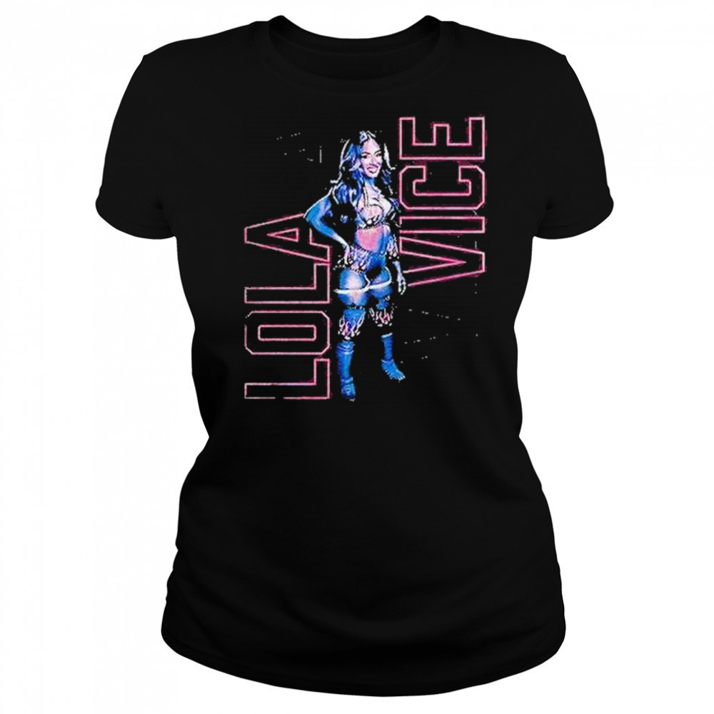 Lola Vice Vertical Outline Wwe Shirt Women's T-shirt