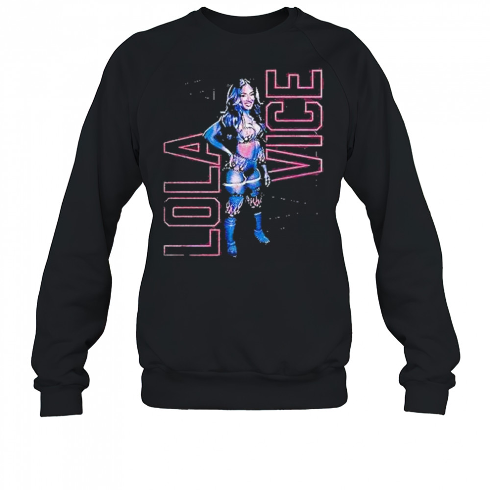 Lola Vice Vertical Outline Wwe Shirt Sweatshirt