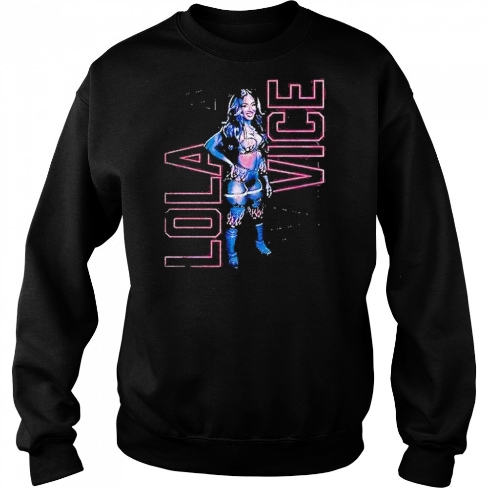 Lola Vice Vertical Outline Wwe Shirt Hoodie