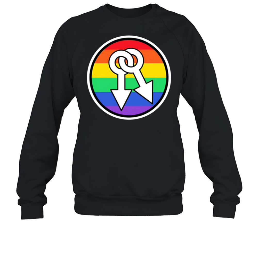 Male symbols rainbow shirt Sweatshirt