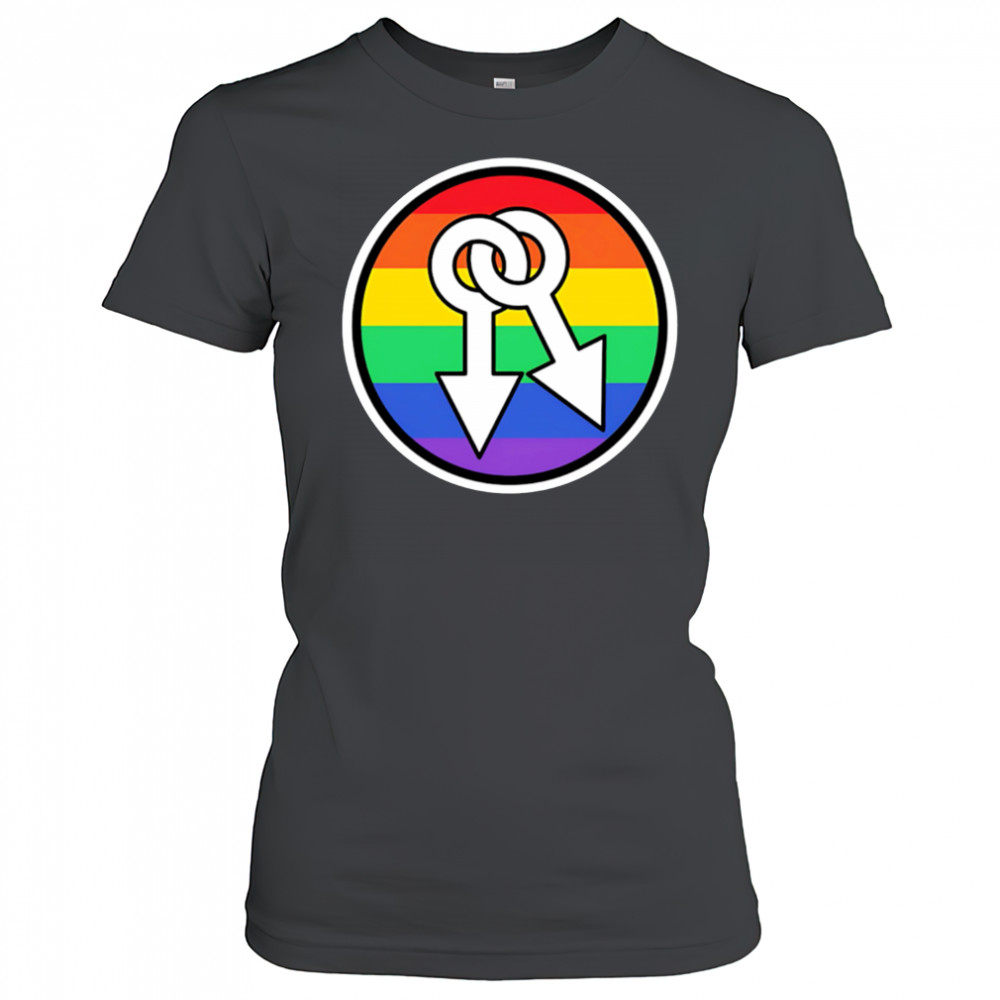 Male symbols rainbow shirt Women's T-shirt