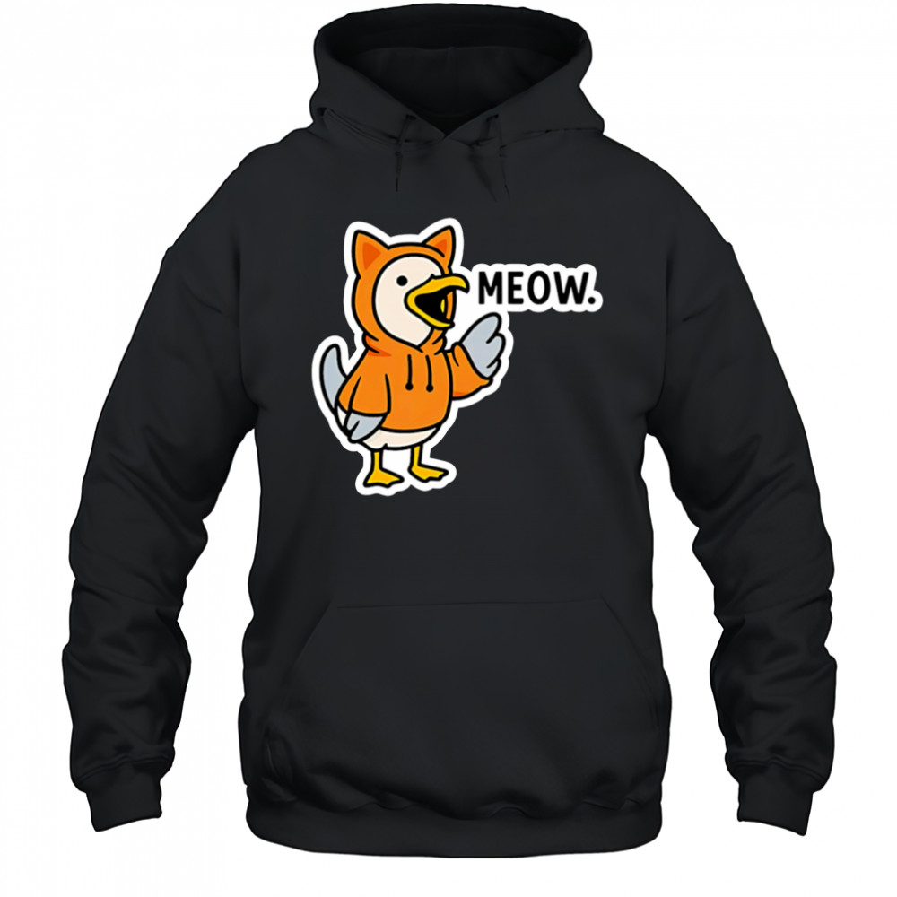 Meowing seagull cat meme shirt Hoodie