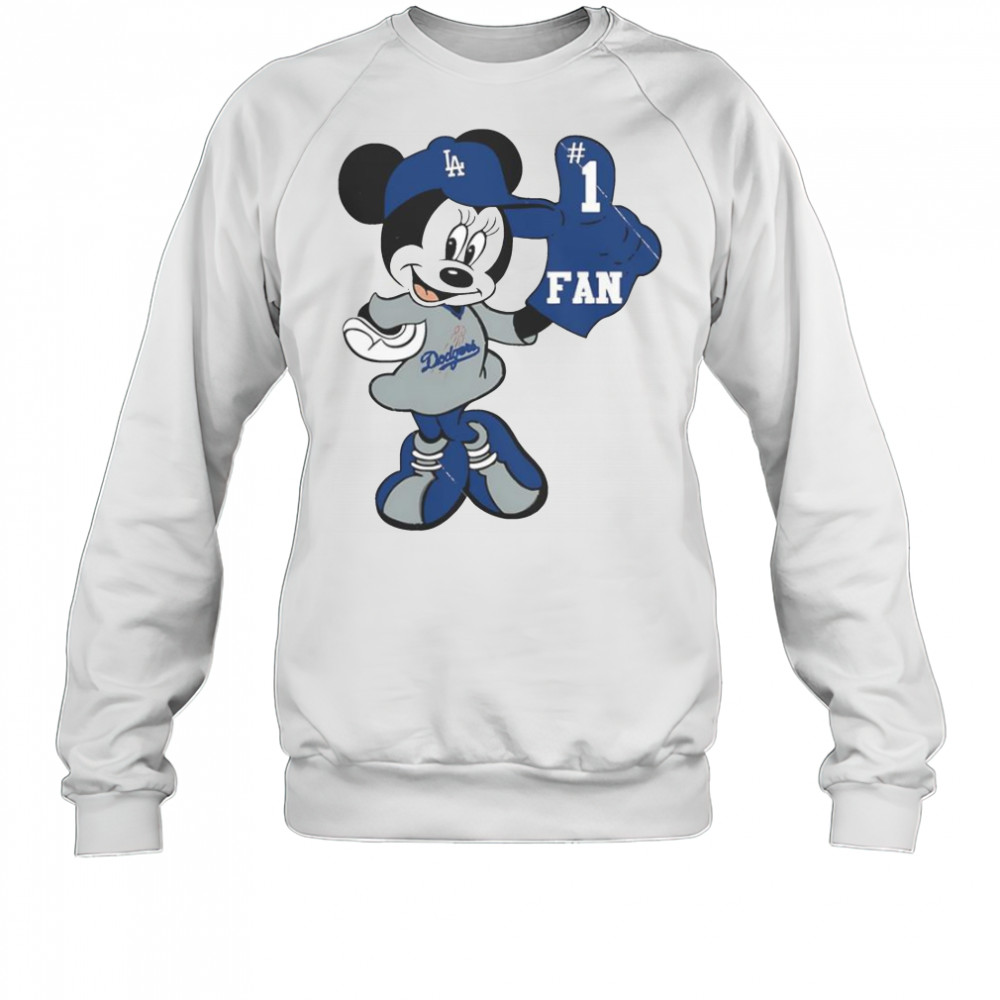 Minnie LA Dodgers Minnie Mouse Dodgers Fan Baseball T-Shirt Sweatshirt