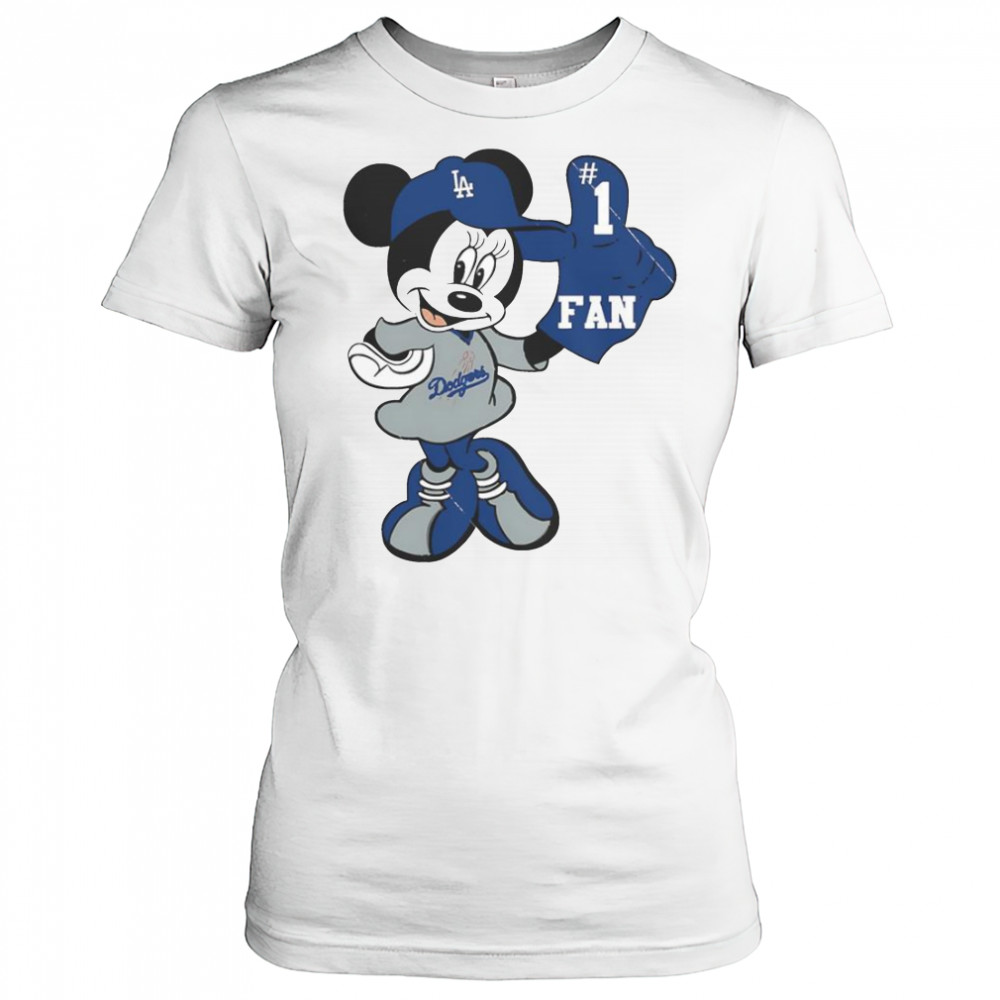 Minnie LA Dodgers Minnie Mouse Dodgers Fan Baseball T-Shirt Women's T-shirt