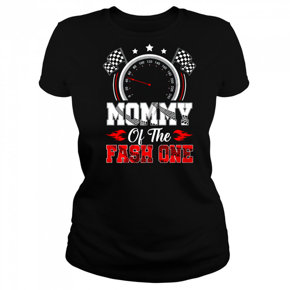 Mommy Of The Fast One 1st Birthday Racing Car Family shirt Women's T-shirt