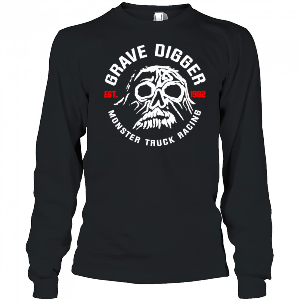 Monster Jam Superstore Grave Digger Retro Ghost shirt Long Sleeved