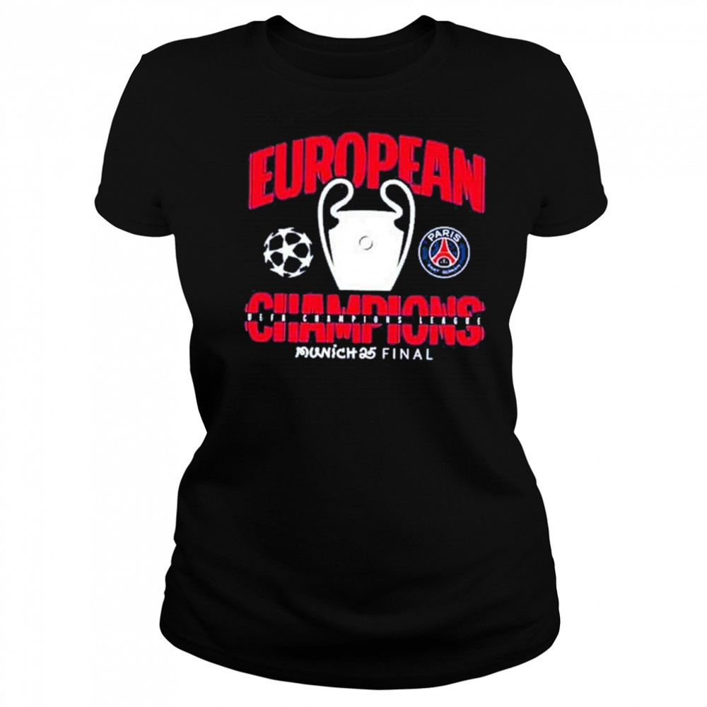 Munich 25 Final PSG UCL Champions 2025 European Champions Graphic T-Shirt Women's T-shirt