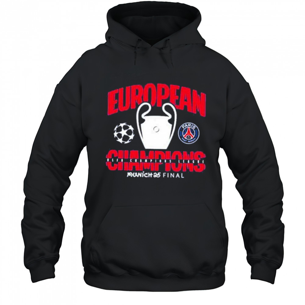 Munich 25 Final PSG UCL Champions 2025 European Champions Graphic T-Shirt Hoodie