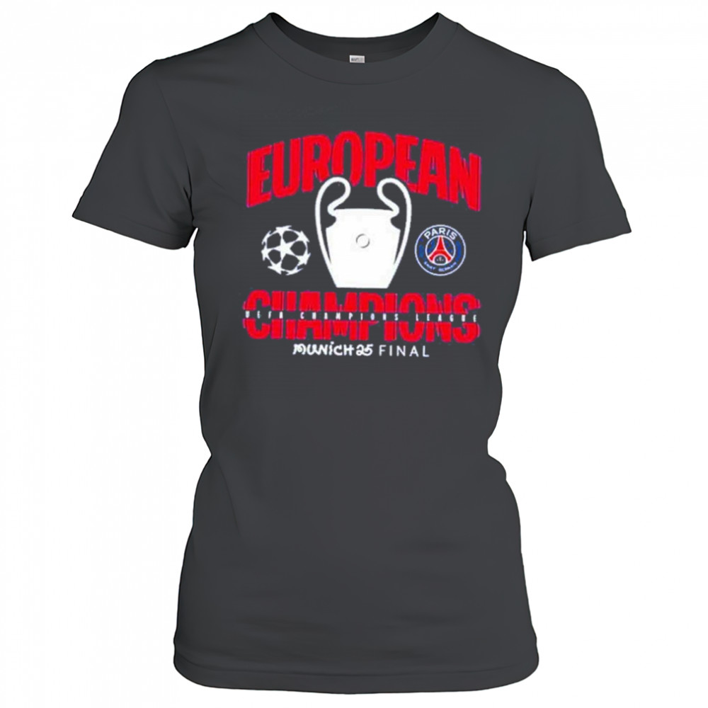 Munich 25 Final PSG UCL Champions 2025 European Champions Graphic T-Shirt Women's T-shirt